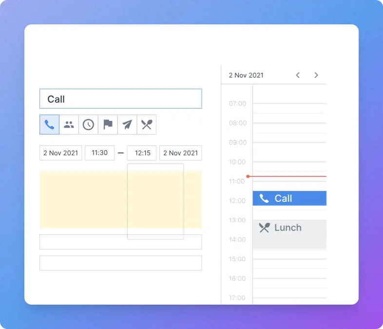 Activity and Task Management