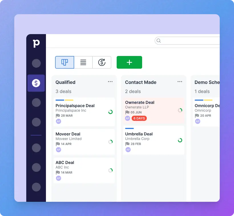 Lead Management feature Pipedrive