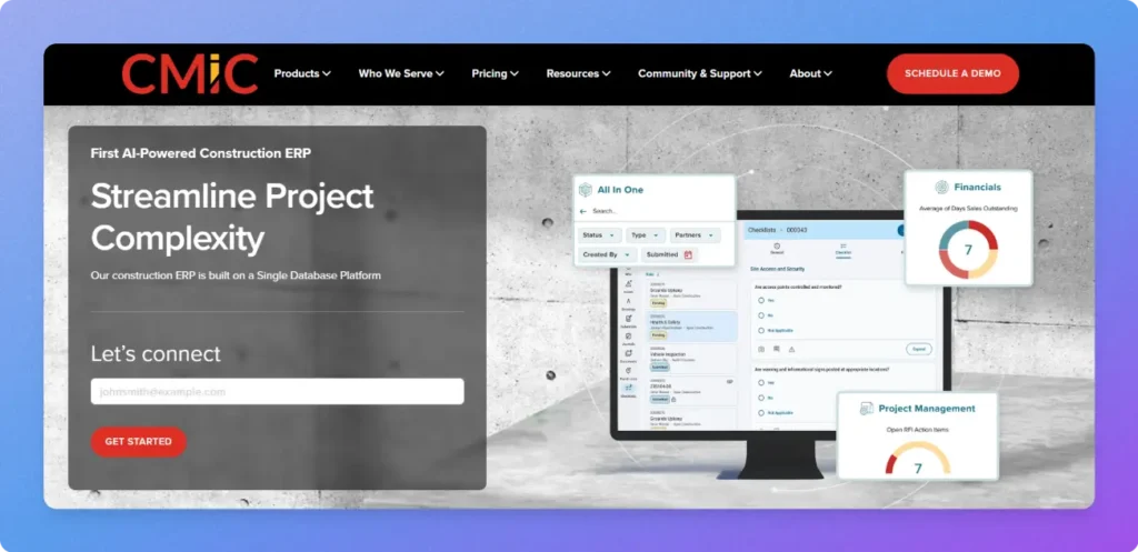 CMiC ERP for construction